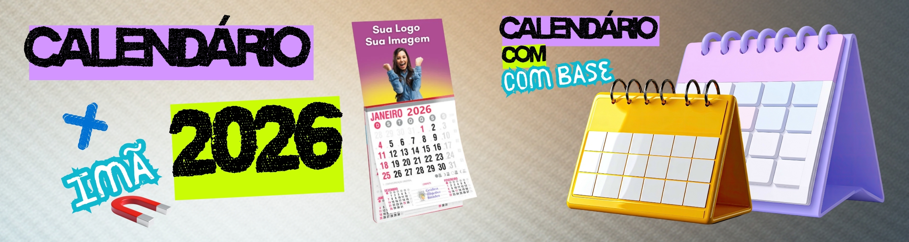 www.nitcolor.com.br - Calendário de parede com 12 paginas