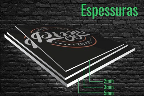 Placa de PVC Adesivado 1mm (M²) - Frente e Verso